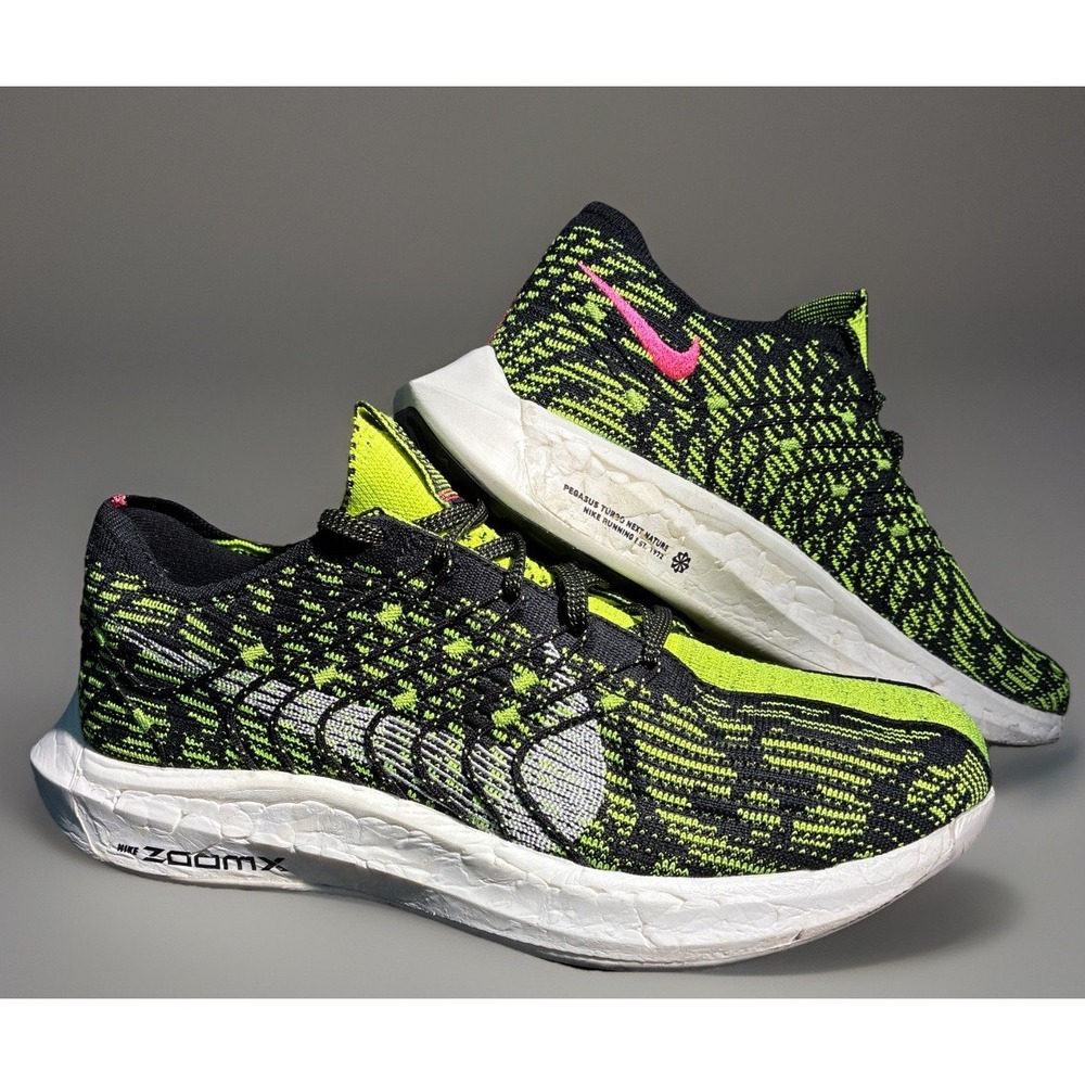Nike Pegasus Turbo Next Nature | Mens 10 | Black Volt | Running Shoes FN6822-010
